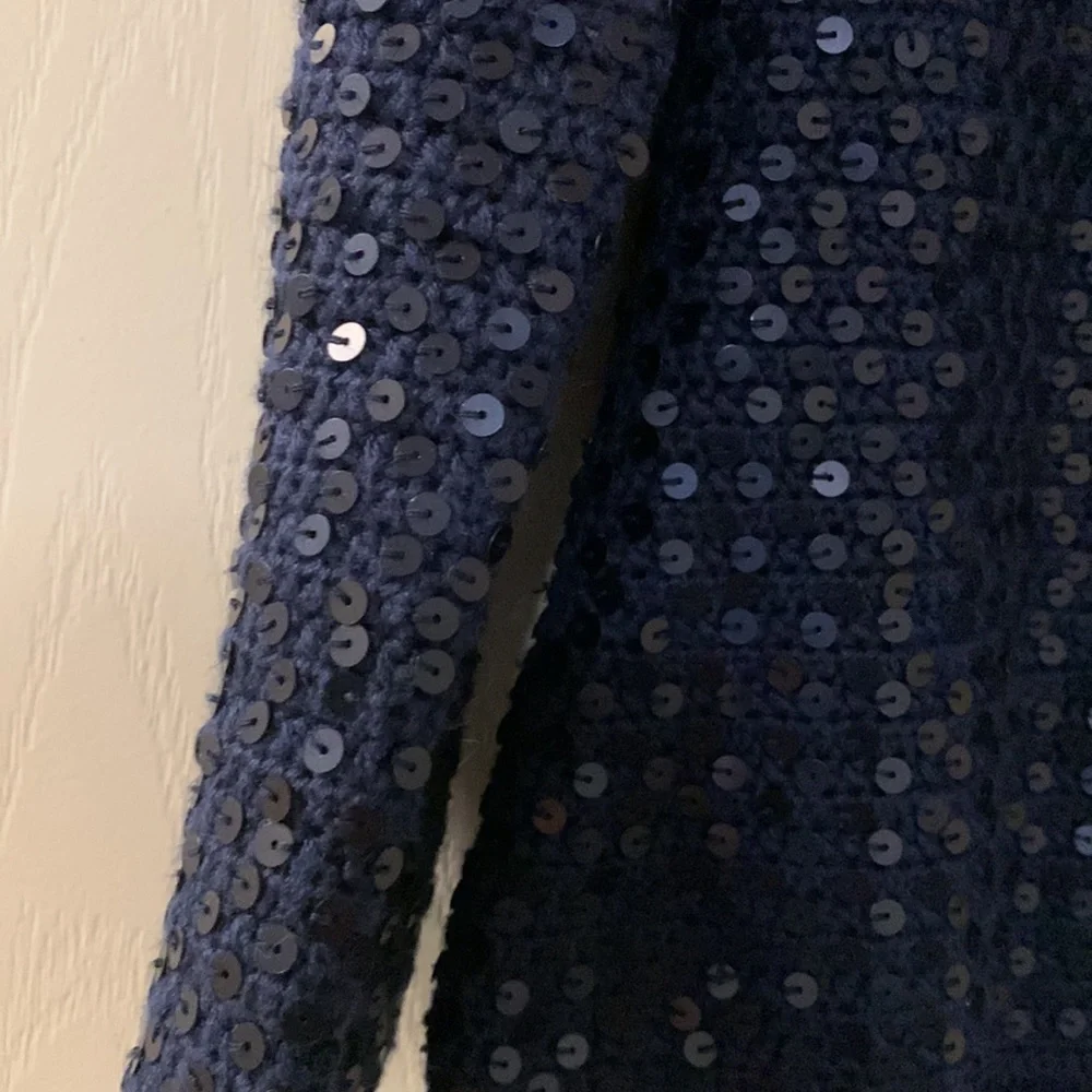 NWT blue sequinned Talbots jacket - Picture 2 of 5